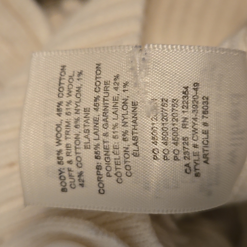 Wilfred Cream Ribbed Cardigan - Picture 5 of 5